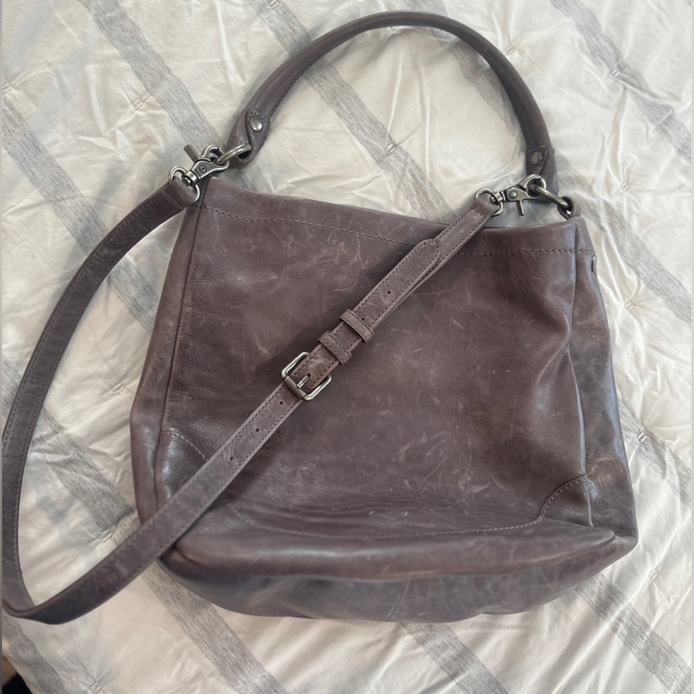 FRYE Melissa hobo bag in ‘carbon’